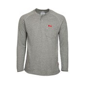 LAPCO FR Raglan Sleeve Henley T-Shirt in Gray
